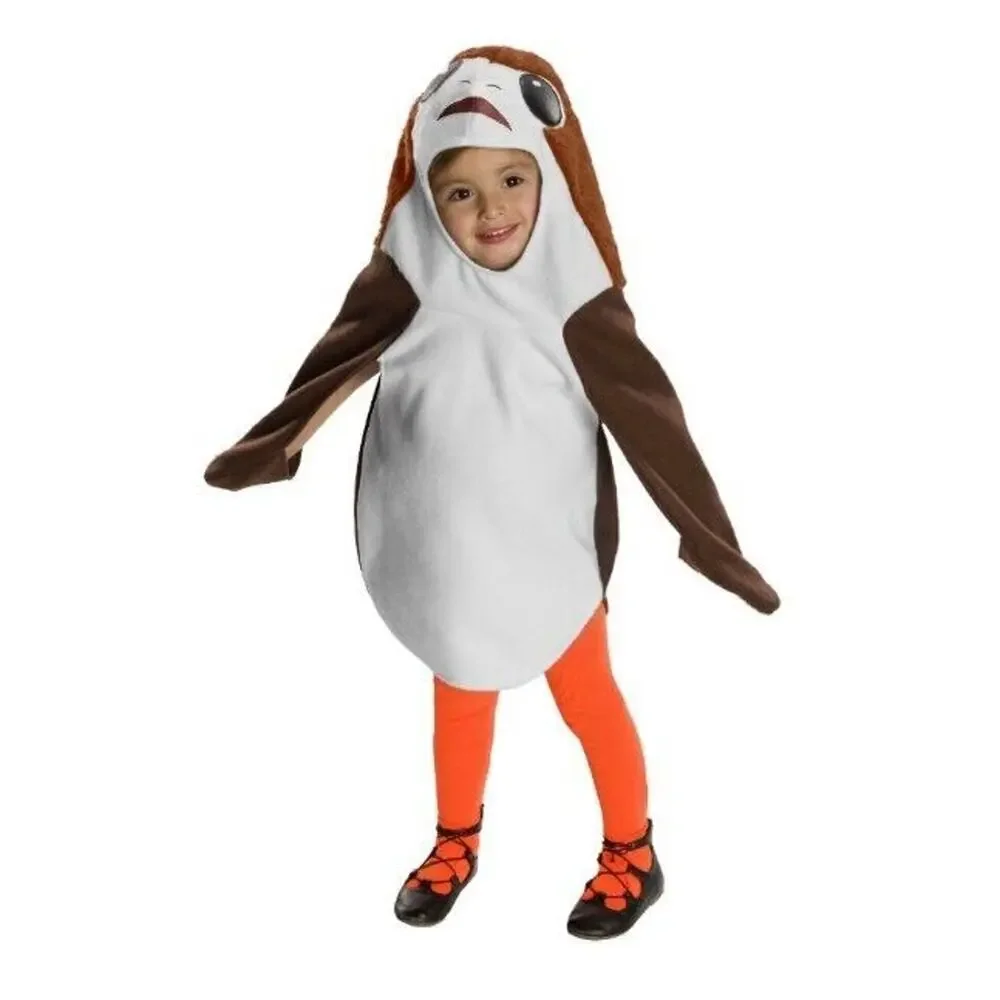 STAR WARS Disney Porg Toddler Halloween Costume Hooded W/‎ Romper & Tights 2T-3T